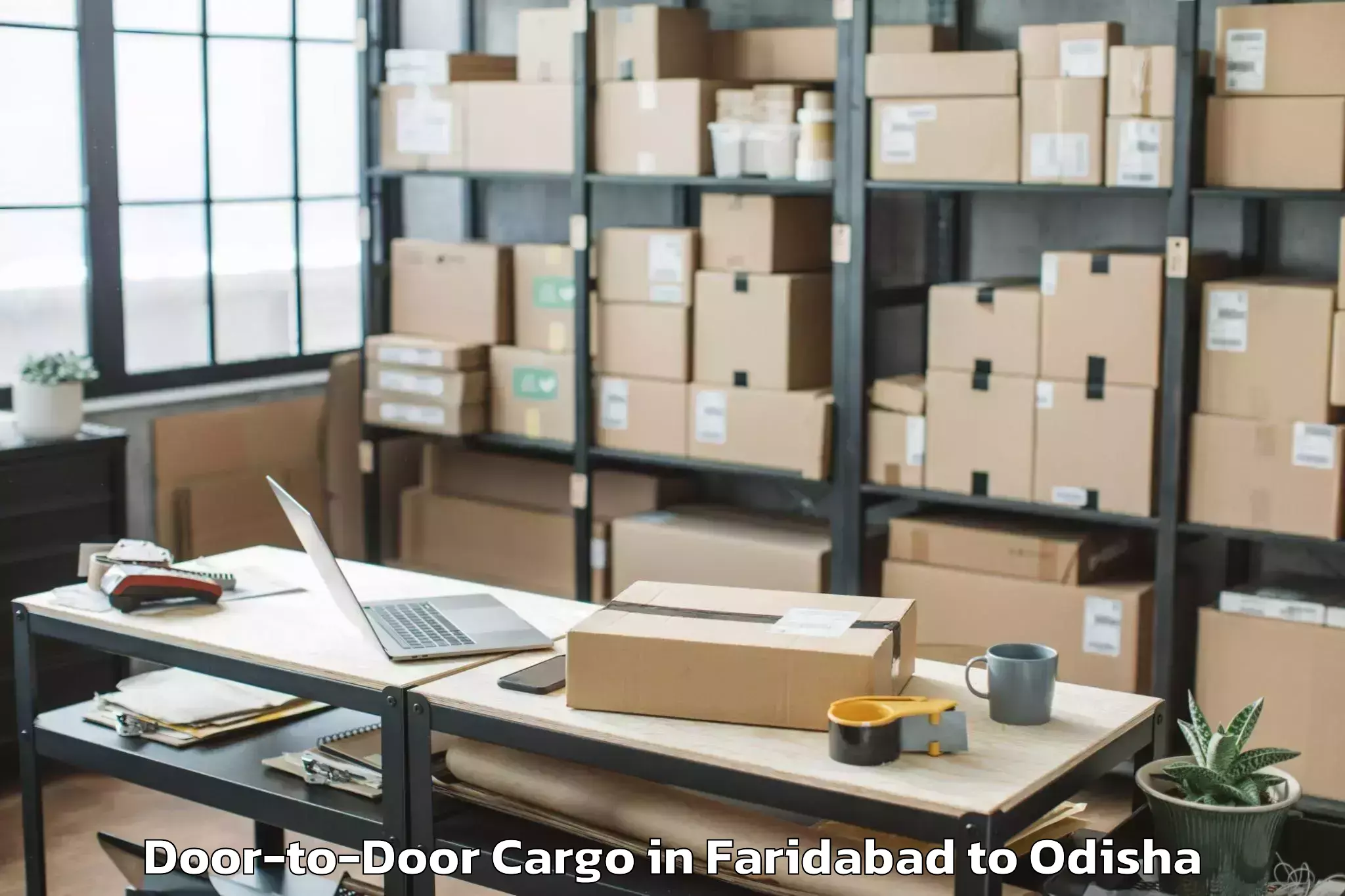 Easy Faridabad to Loisingha Door To Door Cargo Booking